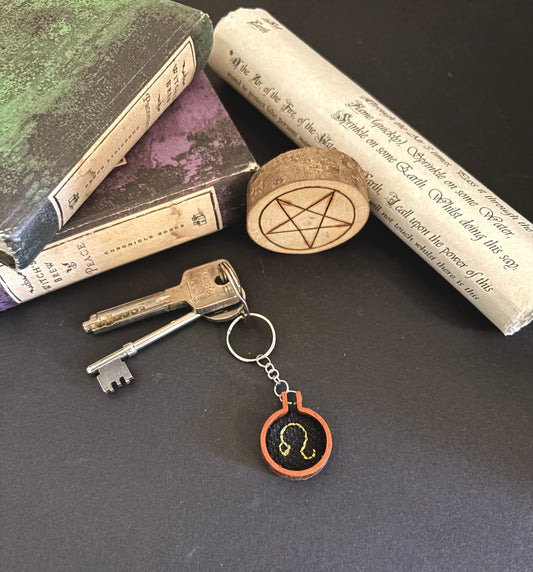 Mini zodiac sign keychain