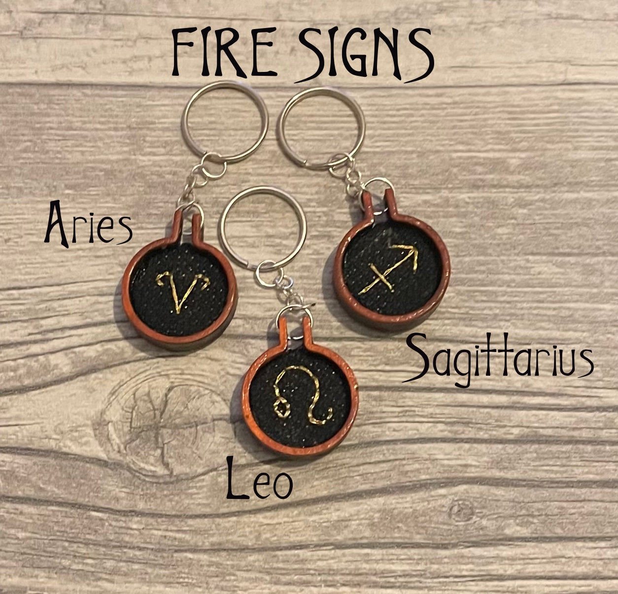 Mini zodiac sign keychain