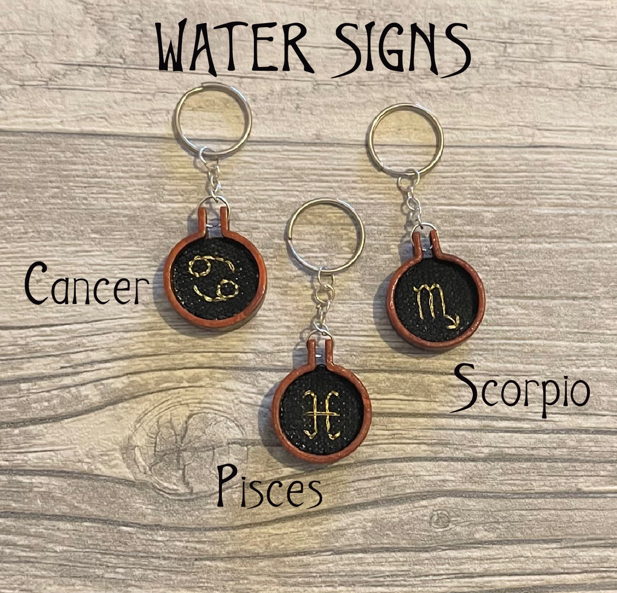 Mini zodiac sign keychain